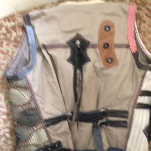 Beautiful linen, wool and leather vest and skirt . - Picture 4 of 5